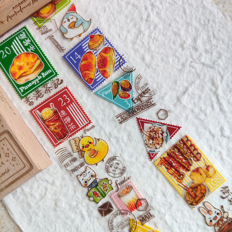 Asakodraws Hong Kong Food Stamp Pet tape