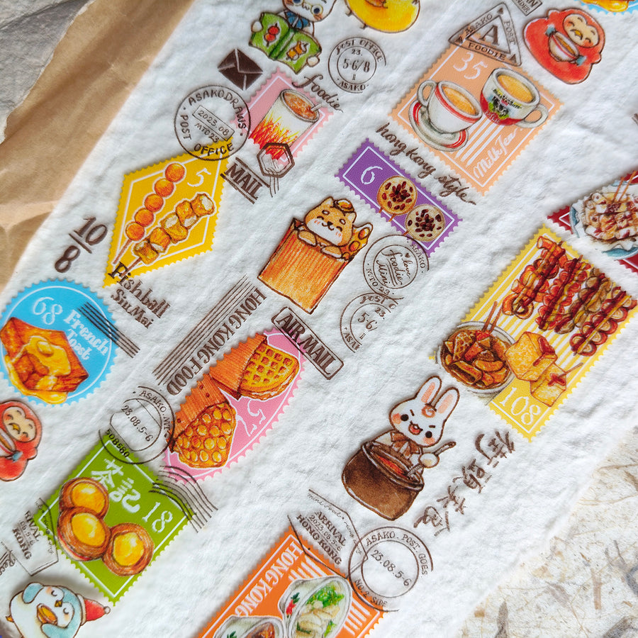 Asakodraws Hong Kong Food Stamp Pet tape