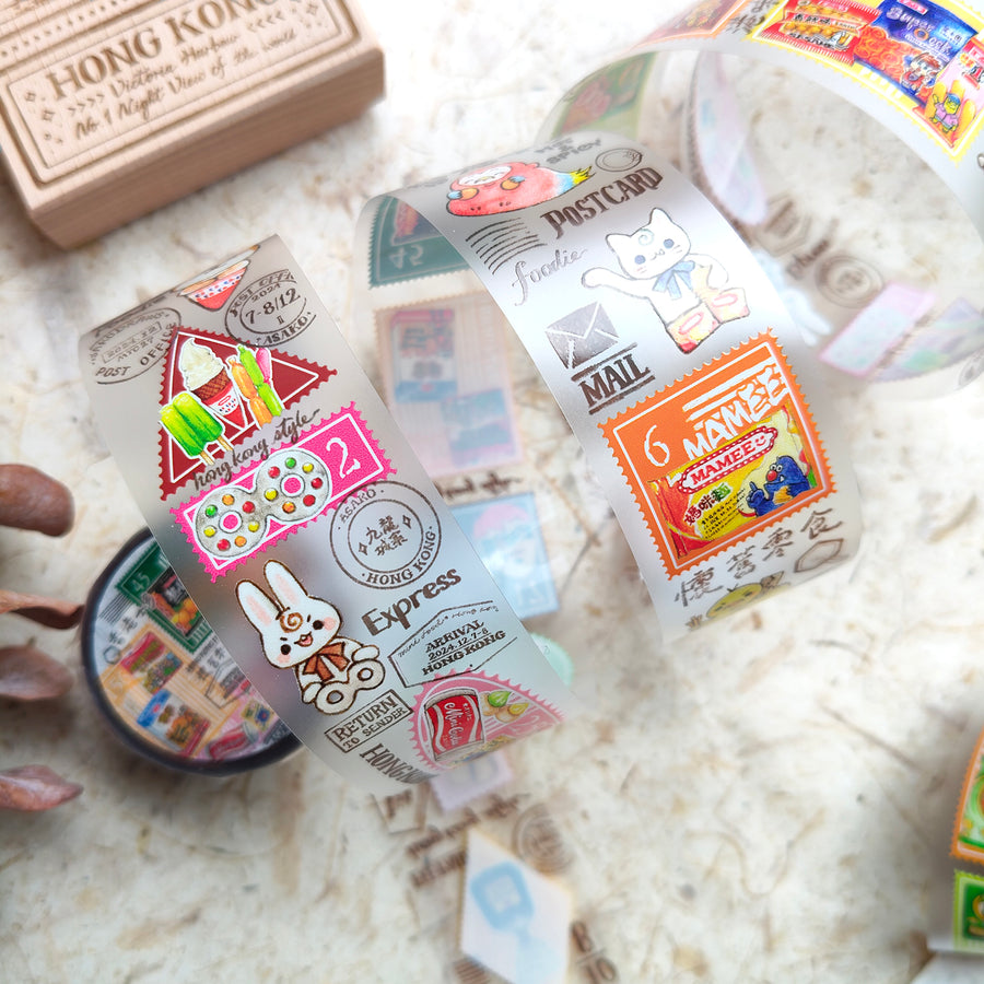 Asakodraws Hong Kong Snack Stamp Pet tape