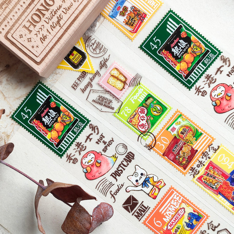 Asakodraws Hong Kong Snack Stamp Pet tape