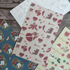 Shoichiro Tobimatsu 30 Pieces Notepaper - Christmas