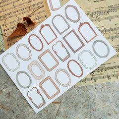 Shoichiro Tobimatsu Antique Frame Washi Sticker Set (2 sheets)