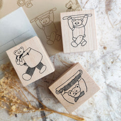 Shoichiro Tobimatsu Stamp - Little Bear Active Day