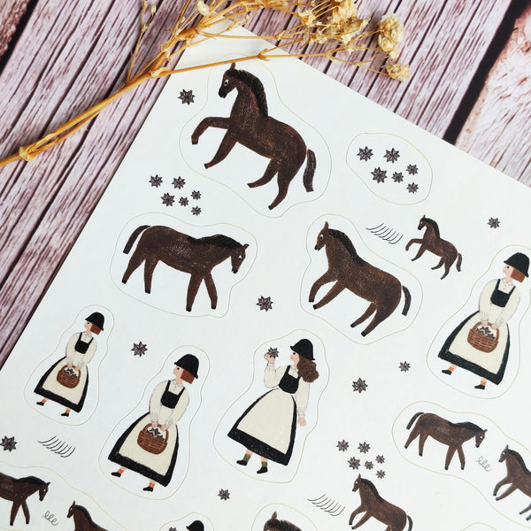 Necktie matte sticker - Star Grass – journalpages