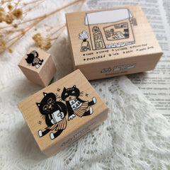 Sycolexxx Ugly Cats Rubble Stamp - Stationery Shop