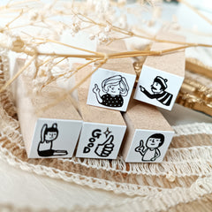 Rira-Rira Mini Rubber Stamps