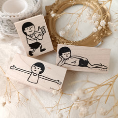 Mamoru-kun Rubber Stamps