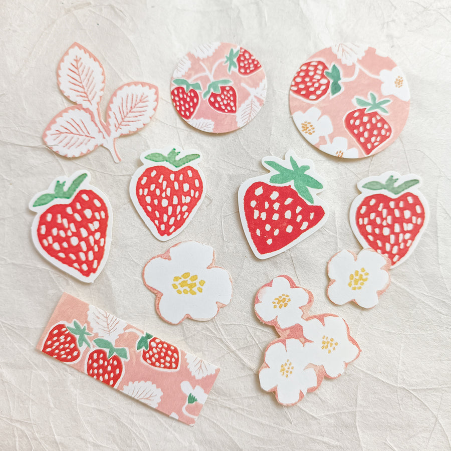 Appree Strawberry Pressed Fruit Sticker