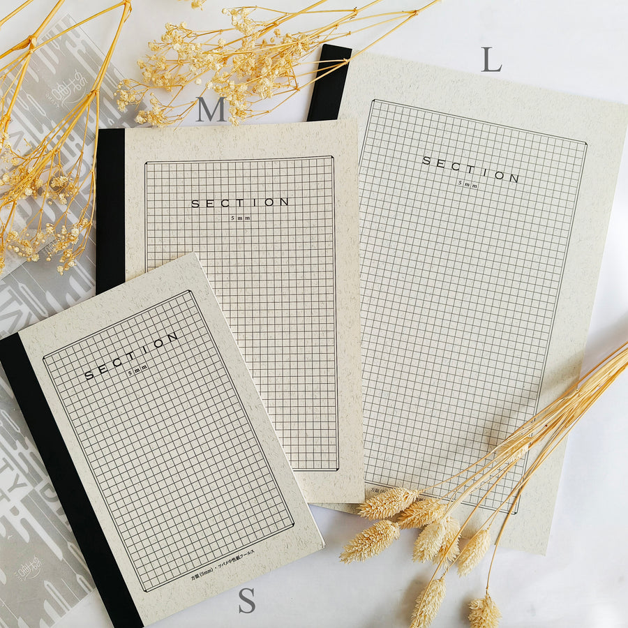 Life Section Graph Sheet Style Notebook (3 Size)