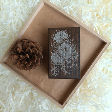 Loidesign With Flowers Dyed Wood Stamp - Morning Light and Flowers