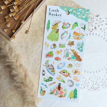 Mind Wave Lush Basket Sticker - Green