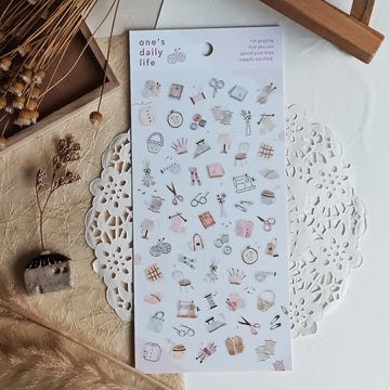 Mind Wave One's Daily Life Gold Foil Sticker - Tailor