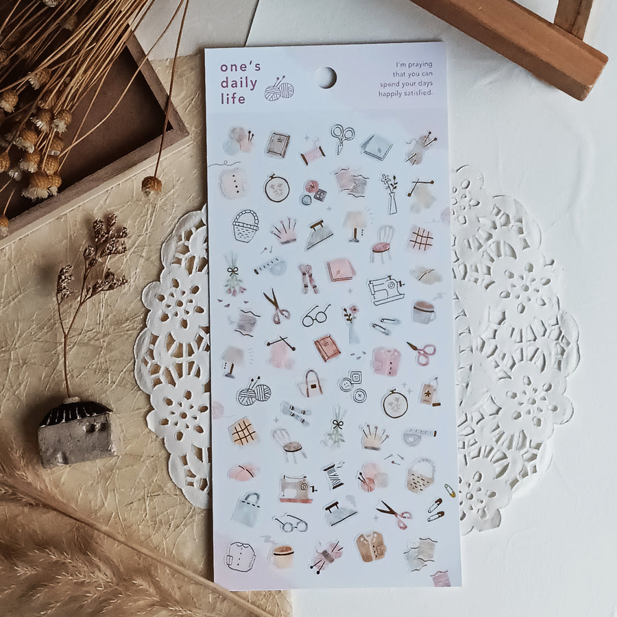 Mind Wave One's Daily Life Gold Foil Sticker - Tailor