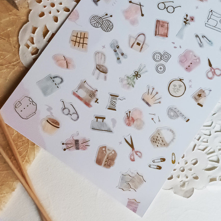 Mind Wave One's Daily Life Gold Foil Sticker - Tailor