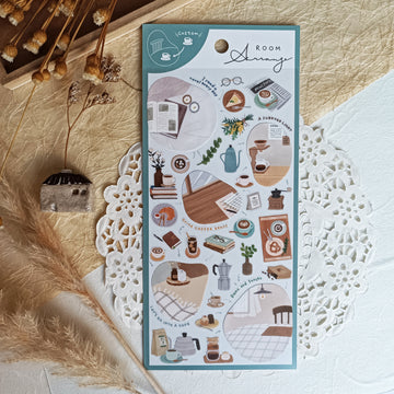 Mind Wave Room Arrange Sticker – Café