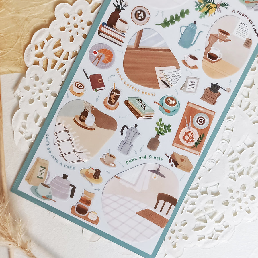 Mind Wave Room Arrange Sticker – Café