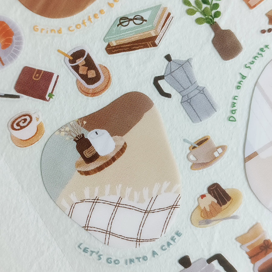 Mind Wave Room Arrange Sticker – Café