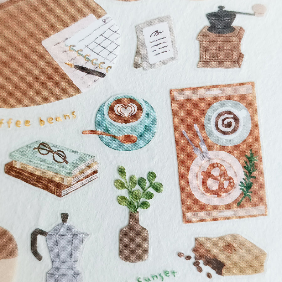 Mind Wave Room Arrange Sticker – Café