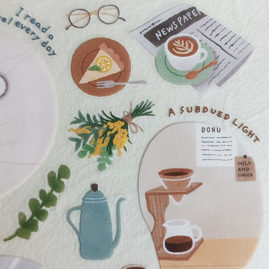 Mind Wave Room Arrange Sticker – Café