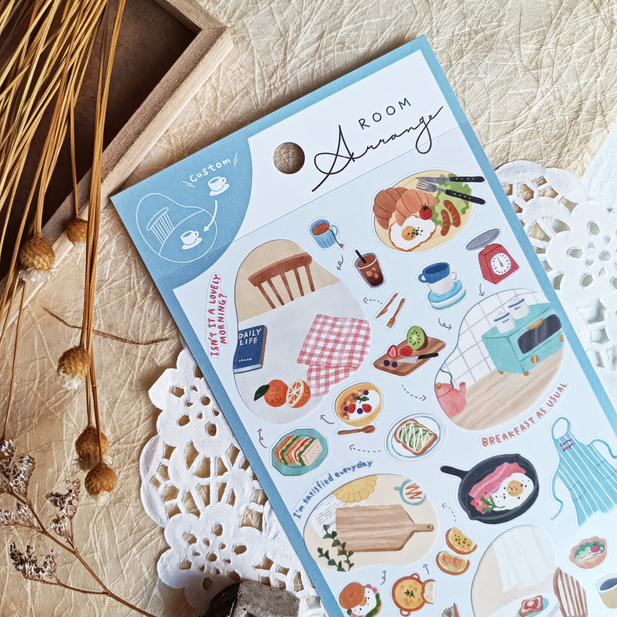Mind Wave Room Arrange Sticker – Breakfast
