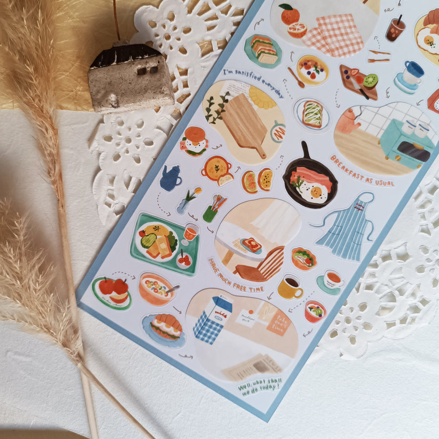 Mind Wave Room Arrange Sticker – Breakfast