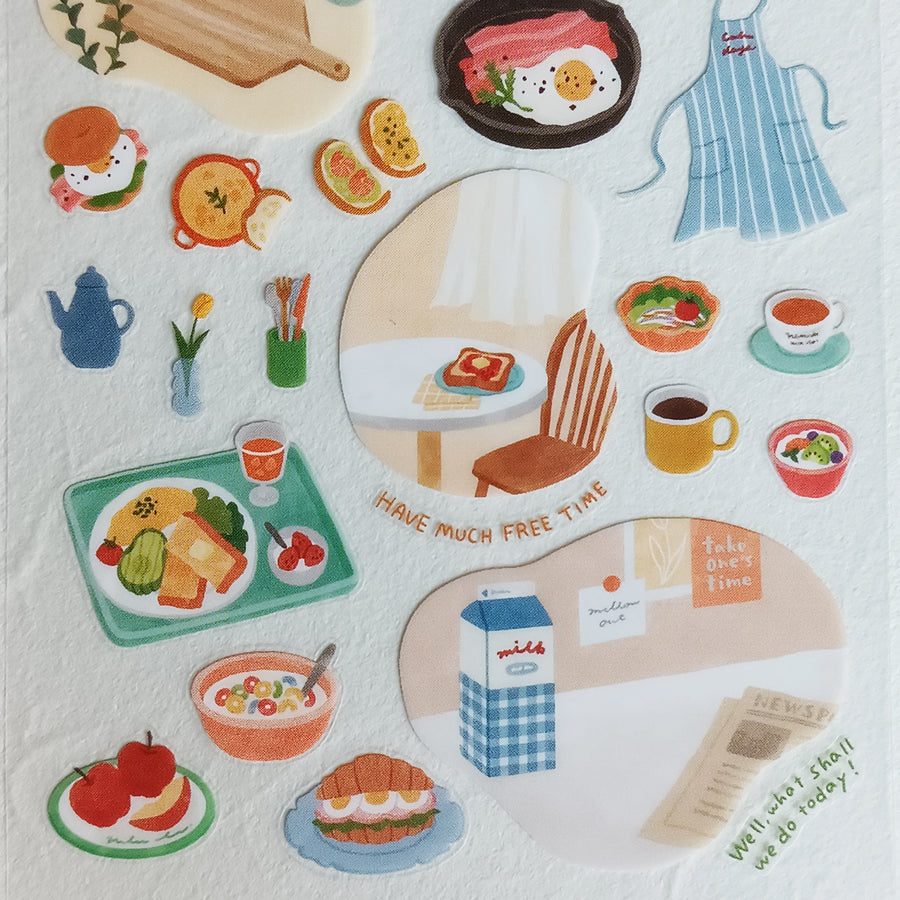 Mind Wave Room Arrange Sticker – Breakfast