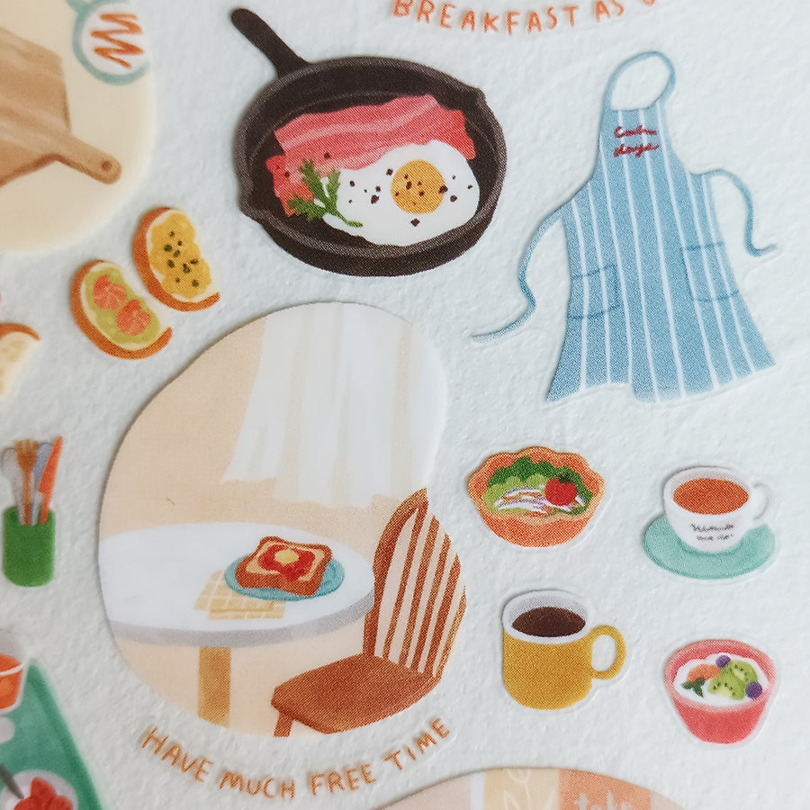 Mind Wave Room Arrange Sticker – Breakfast