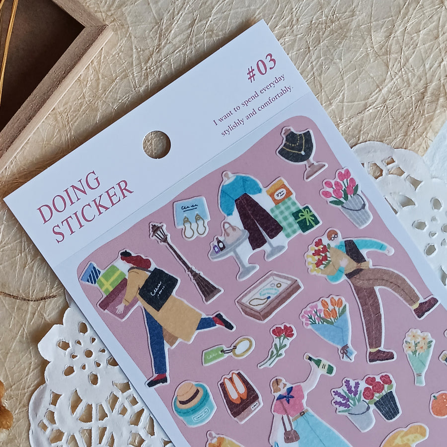 Mind Wave Doing Sticker #03 – Stylish & Comfortable Daily Life