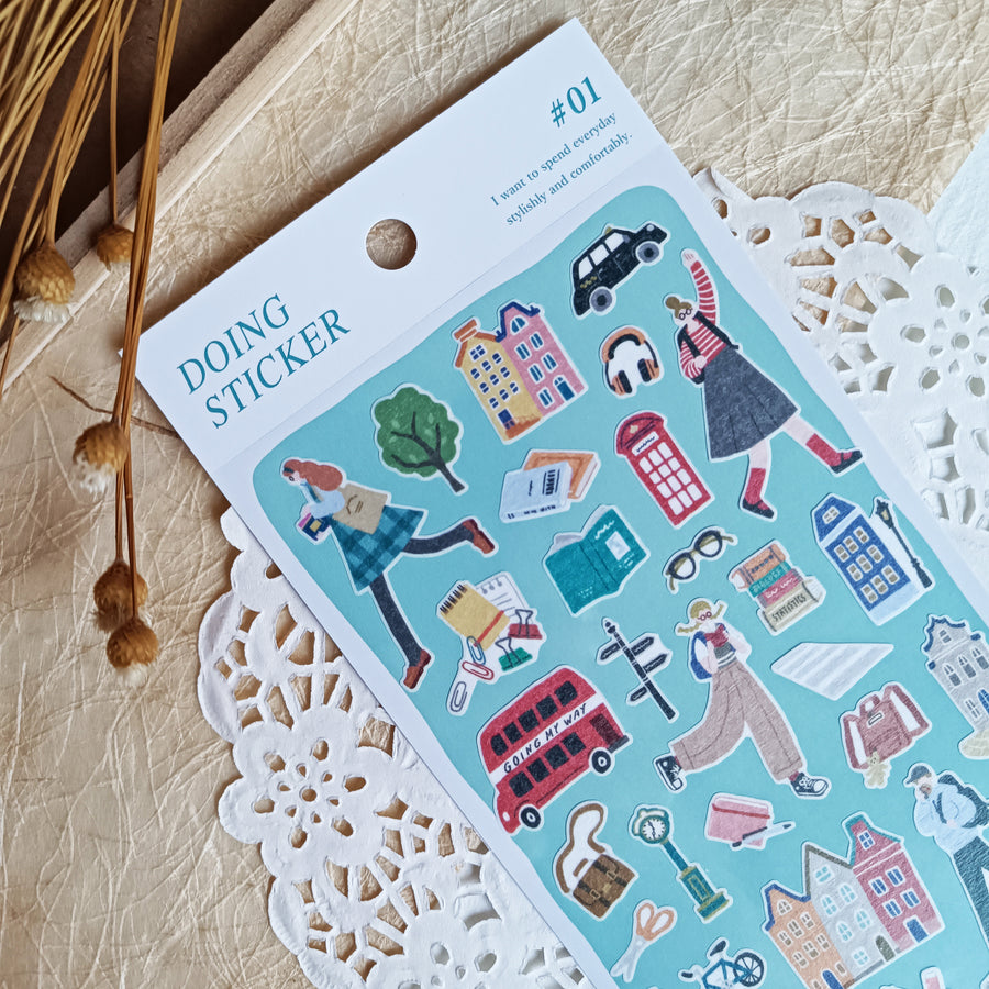 Mind Wave Doing Sticker #01 – City Life in Style