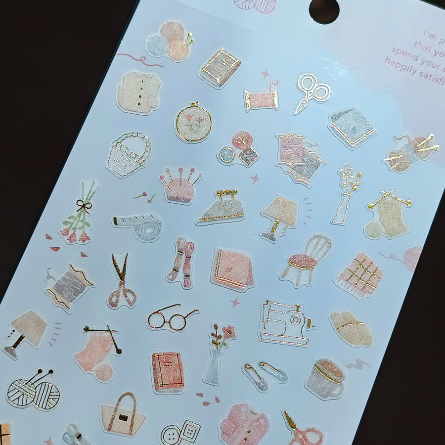 Mind Wave One's Daily Life Gold Foil Sticker - Tailor