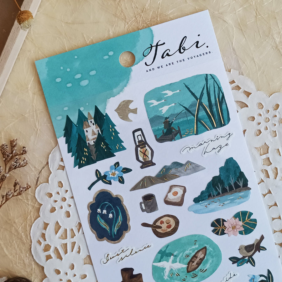 Mind Wave Tabi Foil Gold Sticker - Land of Lake