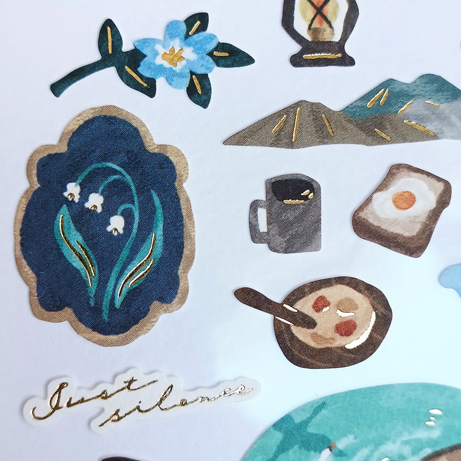 Mind Wave Tabi Foil Gold Sticker - Land of Lake