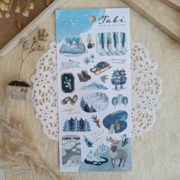 Mind Wave Tabi Foil Gold Sticker - Land of Frozen Sky