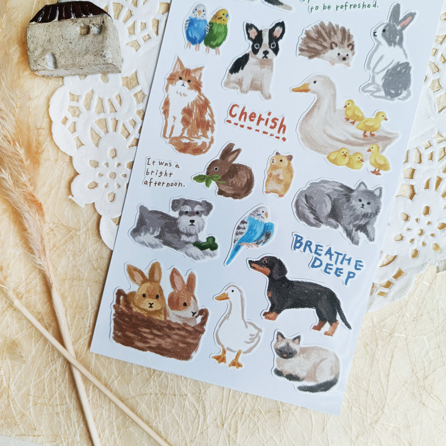 Mind Wave Crayon Art Sticker – Animals