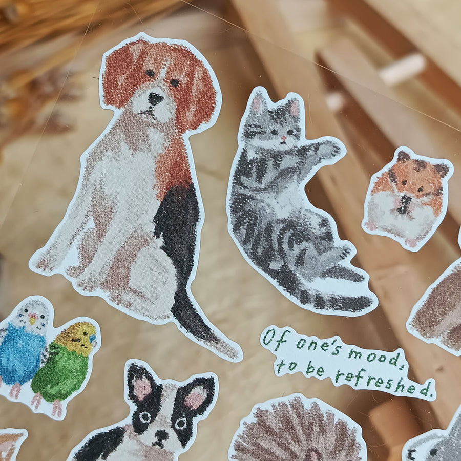 Mind Wave Crayon Art Sticker – Animals