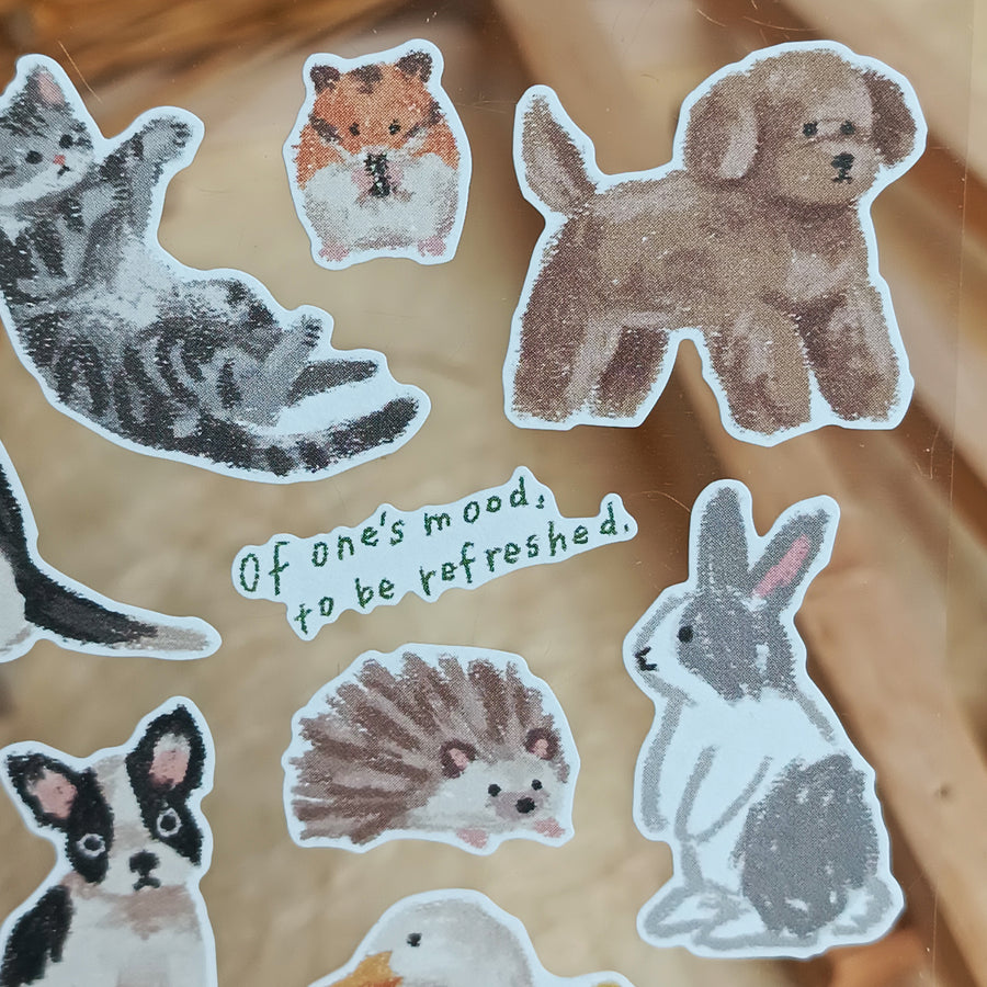 Mind Wave Crayon Art Sticker – Animals