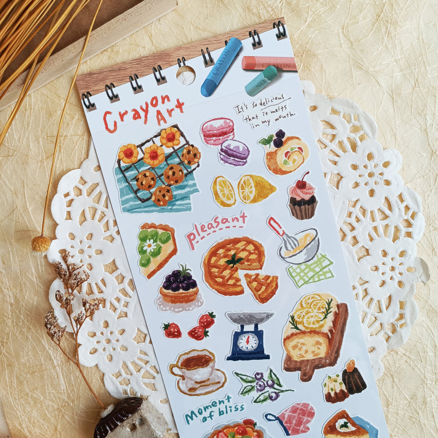 Mind Wave Crayon Art Sticker – Sweets