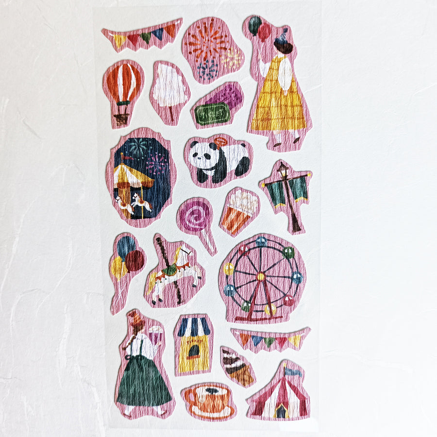Mind Wave Girl meets Crepe Paper Sticker - Amusement Park
