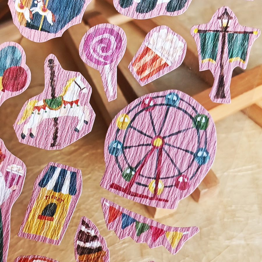 Mind Wave Girl meets Crepe Paper Sticker - Amusement Park