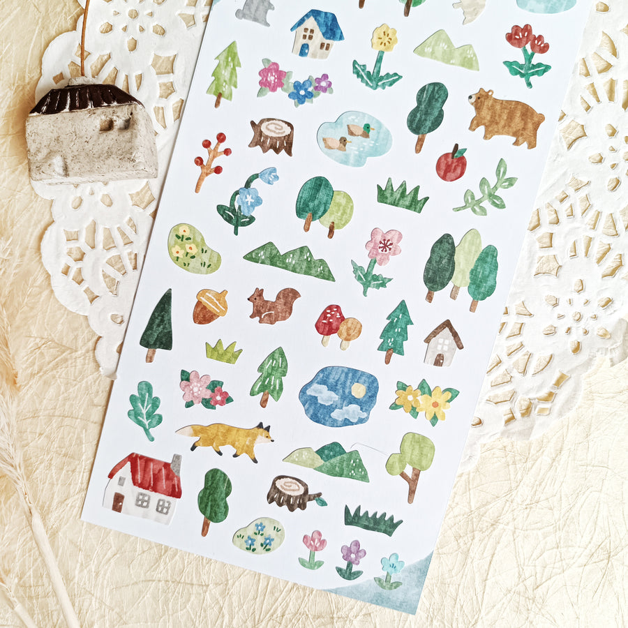 Mind Wave Mahoroba Sticker - Forest
