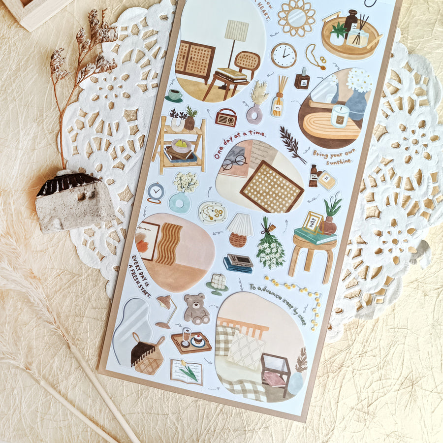 Mind Wave Room Arrange Sticker – Interior