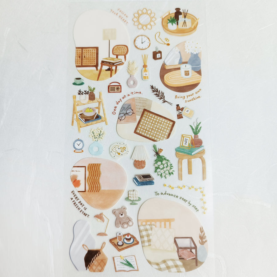 Mind Wave Room Arrange Sticker – Interior