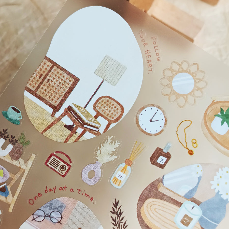 Mind Wave Room Arrange Sticker – Interior