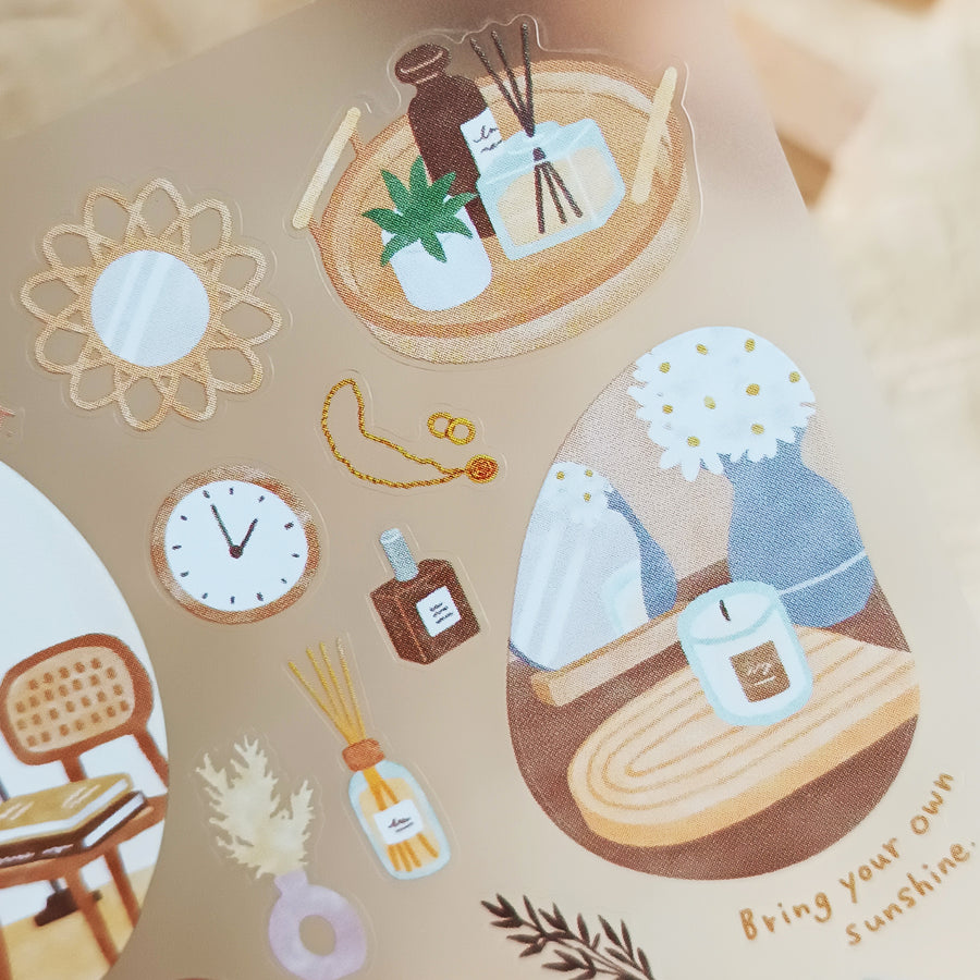 Mind Wave Room Arrange Sticker – Interior