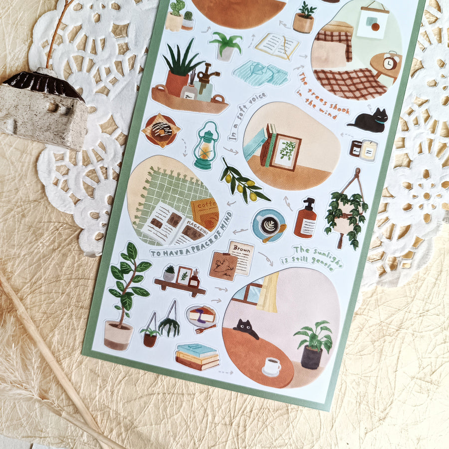 Mind Wave Room Arrange Sticker – Plant