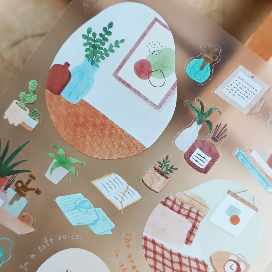 Mind Wave Room Arrange Sticker – Plant