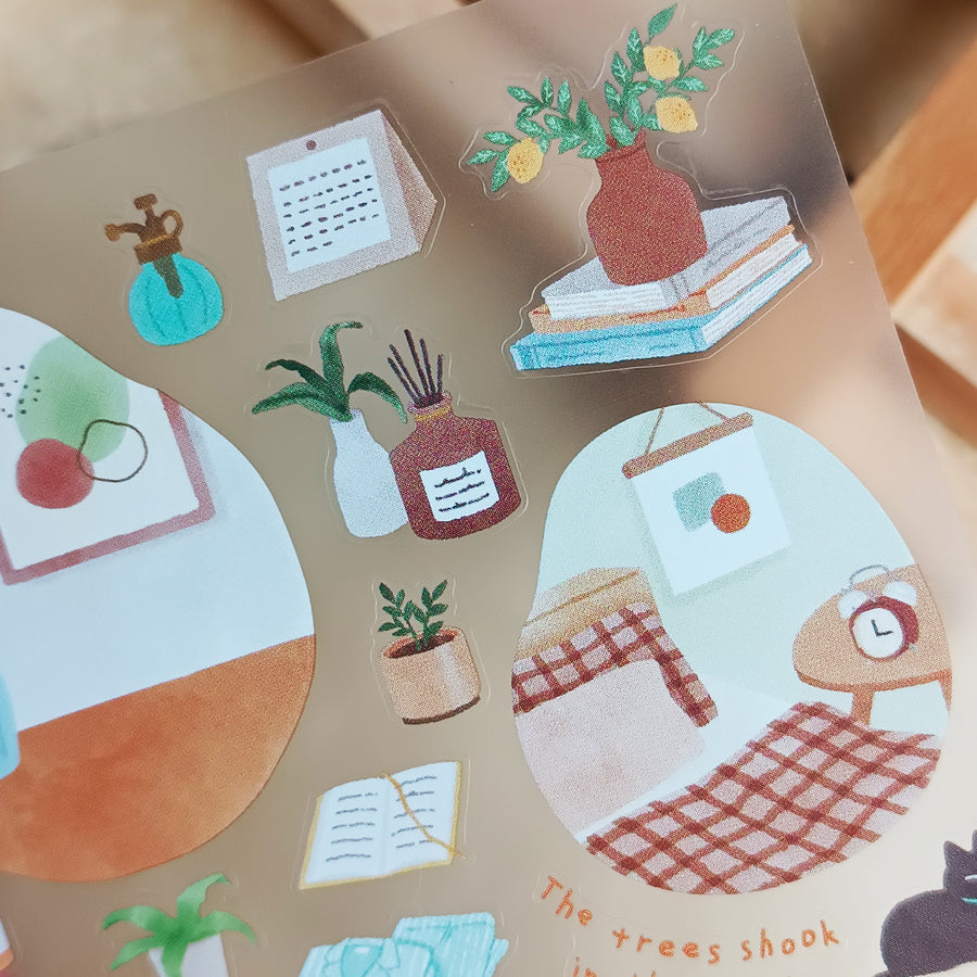 Mind Wave Room Arrange Sticker – Plant