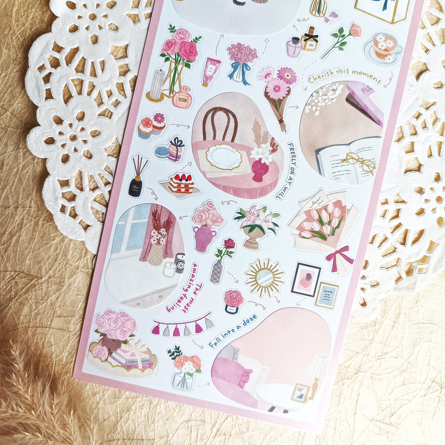Mind Wave Room Arrange Sticker – Flower