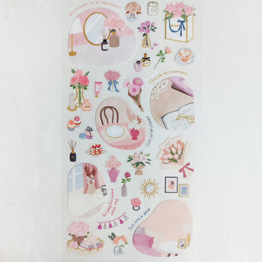 Mind Wave Room Arrange Sticker – Flower