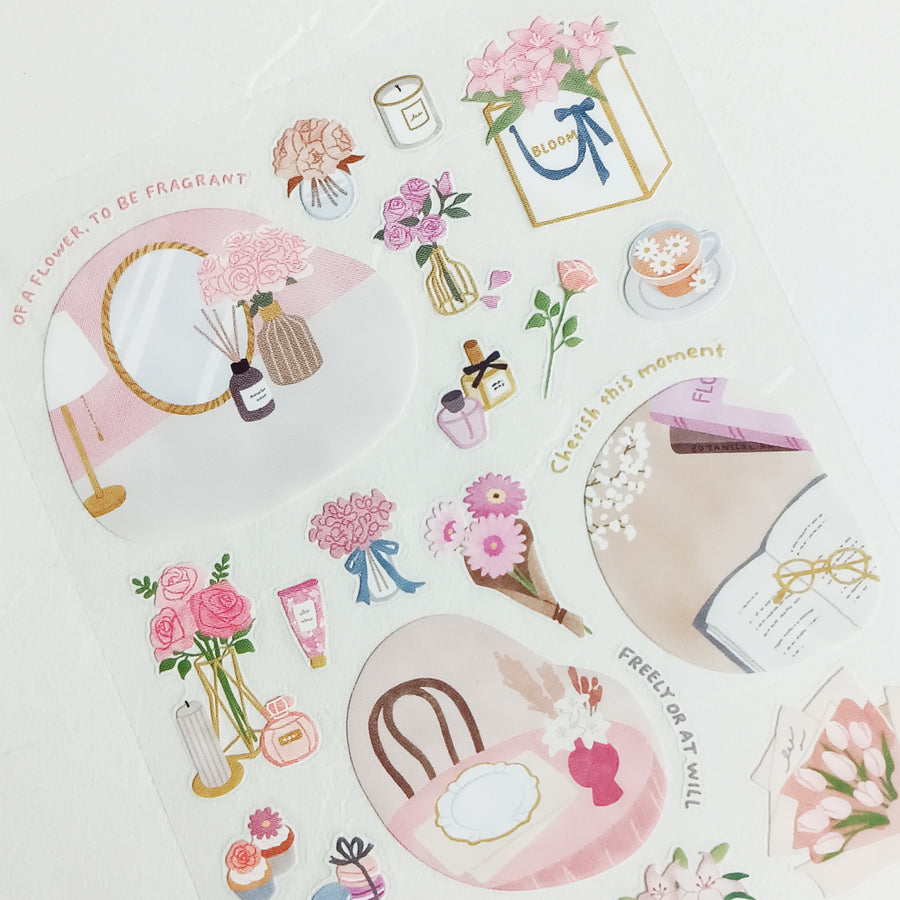 Mind Wave Room Arrange Sticker – Flower